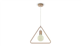 Lampa Wisząca Vt-7321 E27 Max. 60W Trójkąt Złota 3837