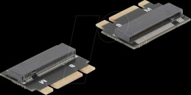 64342 Adapter M.2 Key B+M male to M.2 Key M slot - Extension