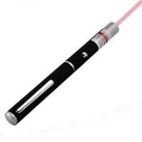 LASER12-R03P Wskaźnik laserowy czerwony - kształt długopisu 2 x R03 (czarny, metalowy)