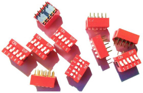 Diptronics DMR-03-T-V-T/R Przełącznik typu DIP Ilość styków 3 SMT 1 szt.