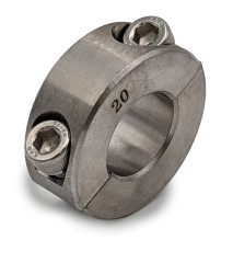 Pierścień osadczy, mocowanie: Śruba zaciskowa, śred. wału: 25mm, Stal nierdzewna 304