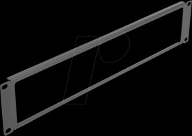 66675 19" Network Cabinet Panel with opening 2U black