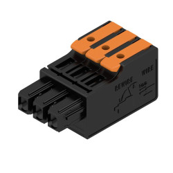 Adapter złącza 3-pinowe -rzędowe raster: 5mm Weidmuller Żeński