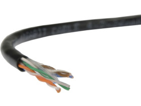 Kabel sieciowy A-LAN linka, 100 miedź KIU5LINKA100BL (UTP 100m kat. 5e kolor czarny)