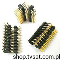474.8306.120.410 Connector 2 x10Pin Gold Angle THT KONTEK