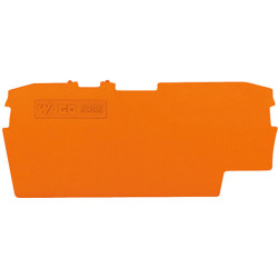 WAGO 2002-1692 1mm End &amp; Internal Plate for 2002 Series 2-cond Fuse Block Orange