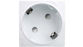 Gniazdo Schuko 45X45 Kolor Biały / 24545
