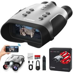 Lornetka CIGMAN CNVPRO z noktowizją 4K Wideo 52MP Zdjęcia 8X Zoom WiFi Streaming Podczerwone widzenie Bateria 5100mAh IP54 Wodoo