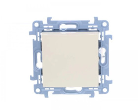 Simon 10 Łącznik jednobiegunowy 10AX IP20 kremowy CW1.01/41