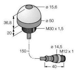 Czujnik umiejscowienia Turck K50APLPGXDQP 3076010 1 szt.