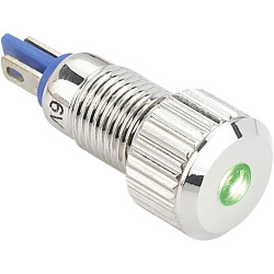 TRU COMPONENTS 149485 LED indicator light Green 12 V DC/AC 15 mA