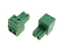 TLP4-CPF2 Kostka zaciskowa podwójna, prosta, z gniazdem, raster 3,81 mm