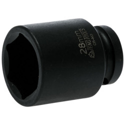 Teng 920528N Impact Socket Hexagon 6-Point 1/2in Drive 28mm