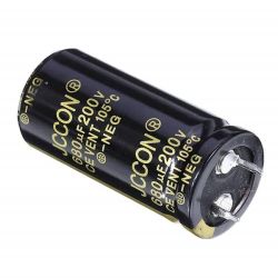 KONDENSATOR AUDIOFILSKI 680UF 200V Ø25x35 JCCON LOW ESR SNAP-IN 105°C
