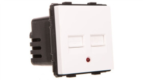 Touchme Gniazdo 2Xusb 2,1A/5V Białe Tm626w