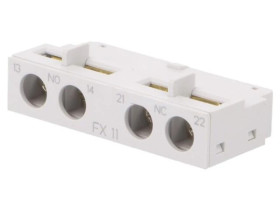 MMS-FX-1A1B Styki pomocnicze, NO + NC, czołowy, Wyprowadzenia: zaciski śrubowe