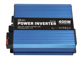 Przetwornica DC-AC 12V dc / 230V ac moc wyjściowa 400W RS PRO 1.74A Montaż w obudowie