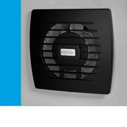 Wentylator domowy Eol 100B Onyx STANDARD, fi 100 mm, kolor czarny