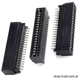530843-3 Socket 2 x 18 Pin to PCB THT TYCO
