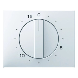 Element centralny z pokrętłem regulacyjnym do mechanicznego zegara śnieżnobiały K.1 16347109