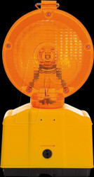 EFL90 Orange LED construction site lamp, flashing light