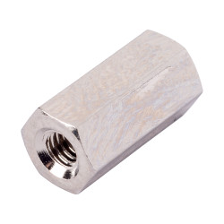 R-TECH 524374 Hex Threaded F-F Spacers Brass M2.5 10mm - Pack Of 25