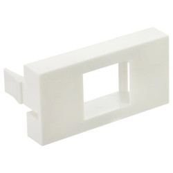 Adapter keystone pojedynczy 1M 22,5x45 biały Mediabox