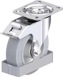 Blickle 908182 L-ALEV 125K-FI-SG-FS Rolka obrotowa z blachy stalowej Średnica koła: 125 mm Maksymalne obciążenie: 250 kg
