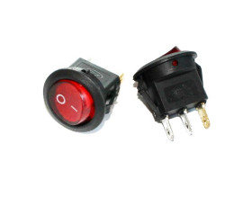 Przełącznik kołyskowy SMRS101-2L podświetlenie 230V d20mm