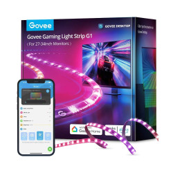Govee H6609 Gaming Light Strip G1 | Oświetlenie LED | RGBIC, 27-34 cali, 2.4GHz Wi-Fi, Bluetooth
