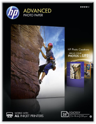 HP Advanced Photo Paper Q8696A Papier fotograficzny 13 x 18 cm 250 g/m² 25 ark. połysk