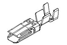 Zacisk samochodowy Molex Żeński Zacisk zagniatany Montaż na kablu