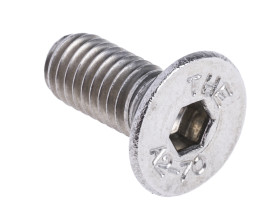 Śruba imbusowa M5 długość 12mm Gniazdo sześciokątne stożkowe Stal nierdzewna RS PRO