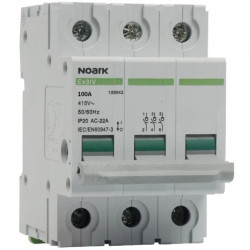 Rozłącznik izolacyjny 100A 3-biegunowy 3P (400V AC) 3-modułowy NOARK