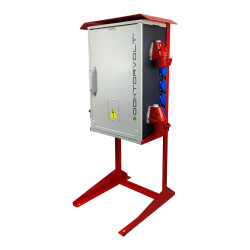 Rozdzielnica budowlana na stojaku OS-S/FI SET 2x32A 1x16A 8x230V Doktorvolt DV-7228-F