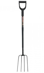 WIDŁY GOSPODARCZE OPRAWNE METALOWE 4-ZĘBNE, UCHWYT DY.EURO