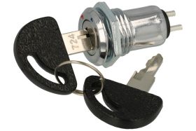 Przełącznik; stacyjka; S332; ON-OFF; 1 tor; 60°; 2 pozycje; bistabilny; na panel; do lutowania; 2A; 250V AC; 16mm; 30mm; stop cy