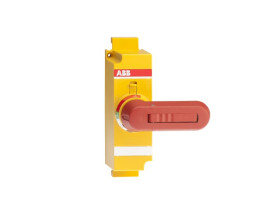 Uchwyt obrotowy do Przełącznik bezpieczników 100mm kolor Czerwony/żółty ABB OSVY