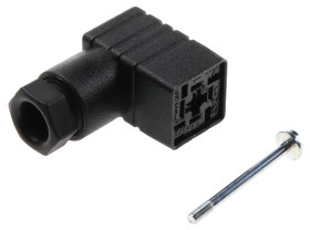 Złącze zaworu elektromagnetycznego C 2P+E 250 V AC/DC Żeński dławnica PG7 Wkręcane Hirschmann