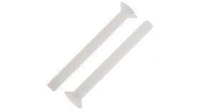 Śruby maszynowe M3 łeb z łbem stożkowym Nylon długość 30.0mm skok 0.50mm