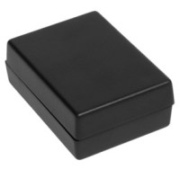Z-24A Obudowa z tworzywa Z24A wymiary: 66x47x24mm - pełna - czarna - ABS