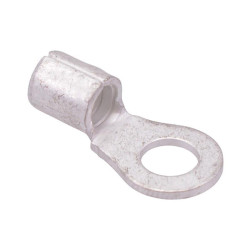 Open End 6.4mm Non-Insulated Ring Terminal 8AWG