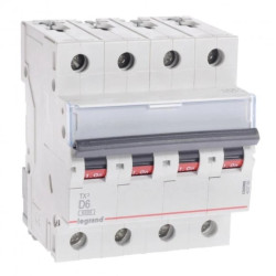 Wyłącznik nadprądowy 4P D 6A 6kA AC S304 TX3 403768
