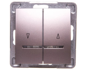 IMPRESJA Łącznik żaluzjowy z podświetleniem tytan ŁP-7YS/m/23