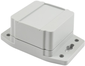 PC enclosure, (L x W x H) 65 x 65 x 42 mm, light gray (RAL 7035), IP68, 1555B2F22GY