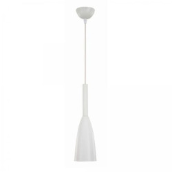 Lampa wisząca Solin 1 biała 1xE27 Light Prestige