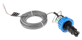 Czujnik przepływu do płynów 0,1 m/s → 6 m/s Koło łopatkowe Gniazdo DN15 do DN 100 0,5 → 4,0 cali