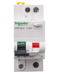 Wyłącznik różnicowo-nadprądowy 2P 20A C 0,03A typ A DPN Vigi K A9D21620