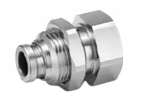 Złączka pneumatyczna R 1/8 żeńskie Wciskane 4 mm SMC Adapter grodziowy