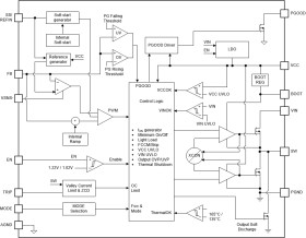 2.7-V to 16-V, 15-A synchronous buck converter with remote sense and 3-V LDO